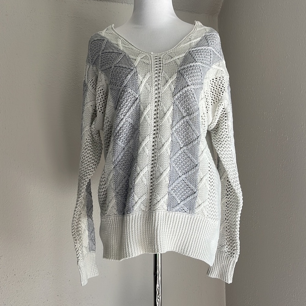 Anthropologie Paper Crane Knit Sweater Top